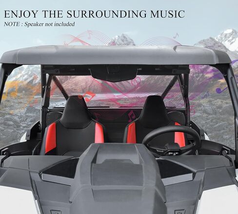 حاويات سماعات رياضية SAUTVS لـ Polaris RZR XP 1000/XP 4 1000 2024، حاملات سماعات المقعد الخلفي لملحقات Polaris RZR XP 1000/ XP 4 1000 2024 (قطعتان) in Saudi Arabia