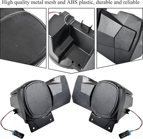 حاويات سماعات رياضية SAUTVS لـ Polaris RZR XP 1000/XP 4 1000 2024، حاملات سماعات المقعد الخلفي لملحقات Polaris RZR XP 1000/ XP 4 1000 2024 (قطعتان) in Saudi Arabia
