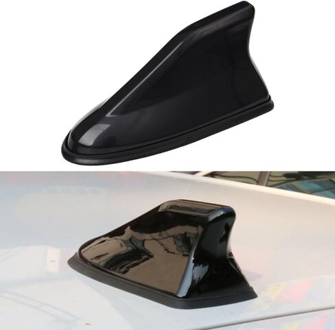 Shark Fin Antenna Cover for Car, Car Radio Antenna Topper, Universal Antenna for Vehicle Decoration (Black) in Saudi Arabia