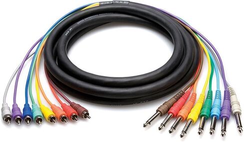 Hosa CPR-803 1/4 in TS to RCA Unbalanced Snake, 9.8 feet in Saudi Arabia