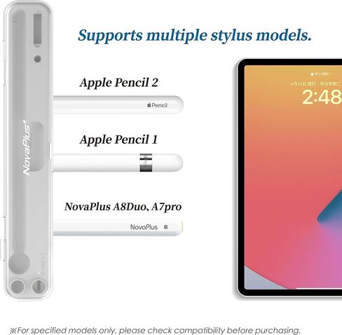 NovaPlus 2 in 1 Apple Pencil Charging Case for Apple Pencil 2nd & 1st Generation, Magnetic Wireless Apple Pencil Charger for Pencil 2nd Gen, Portable Battery/Carrying Charging (Wired Version) in Saudi Arabia