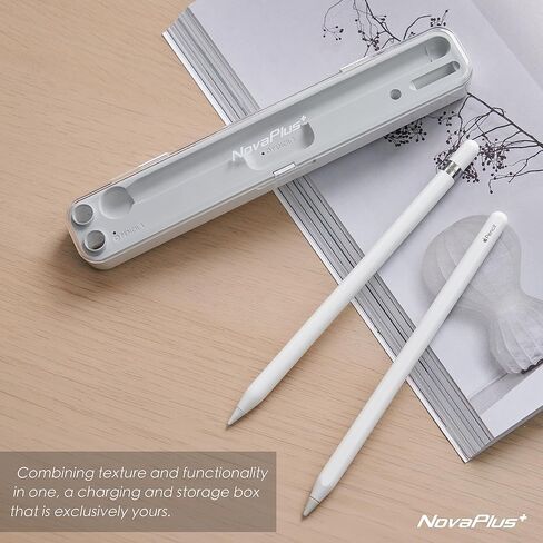 NovaPlus 2 in 1 Apple Pencil Charging Case for Apple Pencil 2nd & 1st Generation, Magnetic Wireless Apple Pencil Charger for Pencil 2nd Gen, Portable Battery/Carrying Charging (Wired Version) in Saudi Arabia