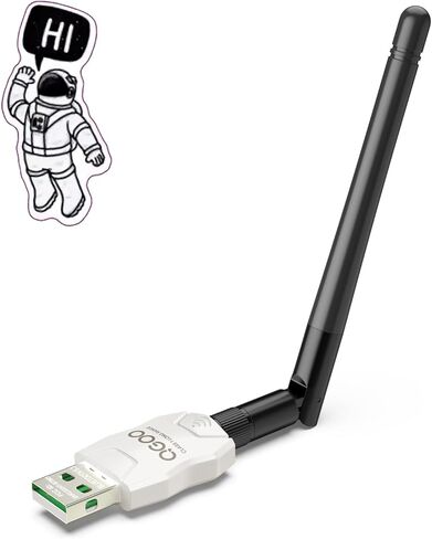 محول بلوتوث طويل المدى من الفئة 1 للكمبيوتر الشخصي، محول بلوتوث QGOO USB للكمبيوتر الشخصي 5.3+EDR، جهاز استقبال بلوتوث دونجل يدعم Windows10/8.1/8/7 (أبيض-036) in Saudi Arabia