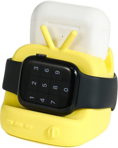HECCEI iWatch Charging Dock, Charger Stand for Apple Watch Series Ultra/8/SE2/7/6/SE/5/4/3/2/1, for Airpods 3/2/Pro, iPhone 14/13/12/11/Pro/X/Max/XS/XR/8 Stand, Supports Nightstand Mode (Black) in Saudi Arabia