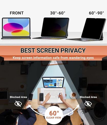 FILMEXT iPad Pro 11 inch Screen Protector Privacy 2024 M4,iPad Privacy Screen Anti Spy Anti Blue Light Glare Filter PET iPad Pro 11" Privacy Screen 5th Generation in Saudi Arabia