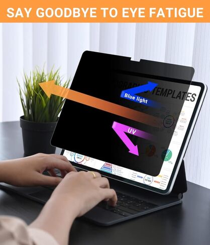 FILMEXT iPad Pro 11 inch Screen Protector Privacy 2024 M4,iPad Privacy Screen Anti Spy Anti Blue Light Glare Filter PET iPad Pro 11" Privacy Screen 5th Generation in Saudi Arabia