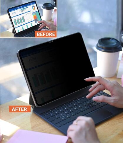 FILMEXT iPad Pro 11 inch Screen Protector Privacy 2024 M4,iPad Privacy Screen Anti Spy Anti Blue Light Glare Filter PET iPad Pro 11" Privacy Screen 5th Generation in Saudi Arabia
