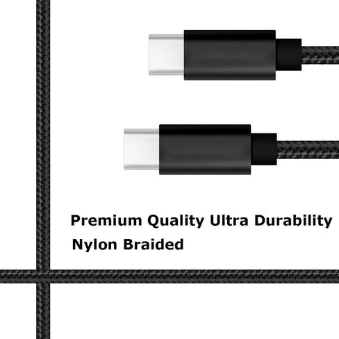 RoFI USB C to USB C Cable, [2Pack 6FT] 60W Power Delivery Fast Charge Type C Cord Compatible with MacBook Pro/iPad Pro/Galaxy S20/Microsoft Surface/Google Pixel and Other USB C Device (6 Feet, Red) in Kuwait