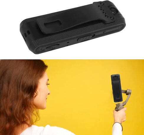 كاميرا يمكن ارتداؤها على الجسم كاميرا الجسم 1080P، زاوية واسعة 180 درجة مضادة للاهتزاز مقاومة للماء بمشبك خلفي لحارس أمن المنزل في الهواء الطلق in Kuwait