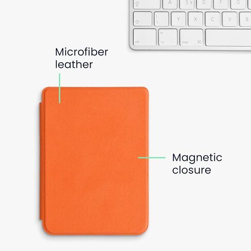 kwmobile Case Compatible with Kobo Clara 2E / Tolino Shine 4 Cover - Microfiber E Reader Magnetic Flip Cover - Blue in Saudi Arabia