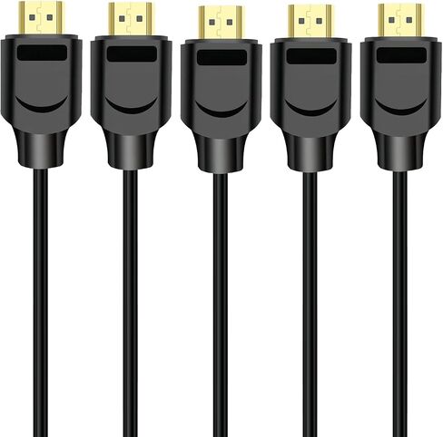 كابل HDMI 2.1 8K 6FT 5 حزم، سلك كابل HDMI® فائق السرعة، eARC / ARC كابل HDMI - 4K@120 هرتز/165 هرتز 8K@60 هرتز لـ DTS:X، HDCP 2.2 & 2.3، HDR 10 للتلفزيون عالي الدقة، Roku، PS4 / PS5، بلو راي، إل جي، ساوند بار in Saudi Arabia