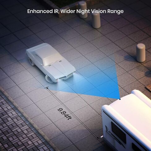 كاميرا احتياطية لاسلكية إضافية من AUTO-VOX للسيارة/الشاحنة، كاميرا رؤية خلفية بالأشعة تحت الحمراء للرؤية الليلية in Kuwait