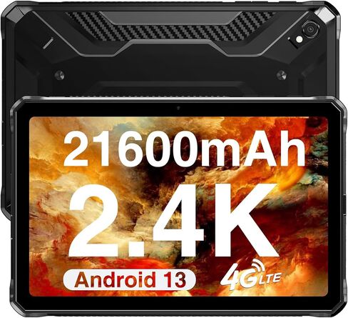 DOOGEE R20 تابلت متين، شاشة 10.4 بوصة 2.4K Android 13، بطارية 21600 مللي أمبير، 20 جيجابايت + 256 جيجابايت/2 تيرابايت قابلة للتوسيع، تابلت ثماني النواة للألعاب، Helio G99، مكبرات صوت رباعية عالية الدقة، أجهزة لوحية بكاميرا 50 ميجابكسل، OTG/WiFi 6 in Saudi Arabia