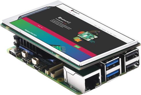 شاشة 3.6 بوصة لـ Raspberry Pi 5، دقة عالية 800x480 HD، 60 هرتز 262 لون لشاشة Raspberry Pi 5 8GB/4GB (بدون وظيفة اللمس) in Kuwait
