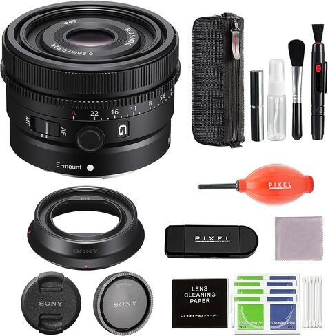 Sony FE 40mm F2.5 G Full-Frame Ultra-Compact G Lens Bundle with Card Reader, Dust Blower & Cleaning Kit | Sony 40mm Lens in Saudi Arabia