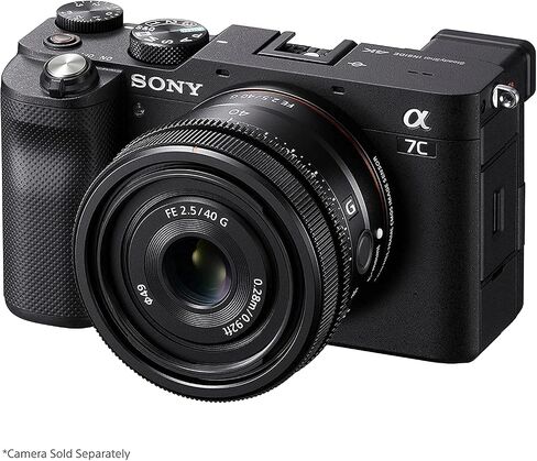 Sony FE 40mm F2.5 G Full-Frame Ultra-Compact G Lens Bundle with Card Reader, Dust Blower & Cleaning Kit | Sony 40mm Lens in Saudi Arabia