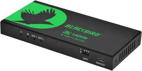 موزع HDMI Monoprice 1x2 مع استخراج الصوت، 8K@60 هرتز، 4K@120 هرتز، 40 جيجابت في الثانية، HDMI 2.1، HDCP 2.3، HDR10+ وDolby Vision، لـ HDTV، Xbox، PS5/4/3، Fire TV، Roku، PC، جهاز عرض - Blackbird مسلسل in Saudi Arabia