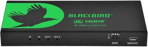 موزع HDMI Monoprice 1x2 مع استخراج الصوت، 8K@60 هرتز، 4K@120 هرتز، 40 جيجابت في الثانية، HDMI 2.1، HDCP 2.3، HDR10+ وDolby Vision، لـ HDTV، Xbox، PS5/4/3، Fire TV، Roku، PC، جهاز عرض - Blackbird مسلسل in Saudi Arabia