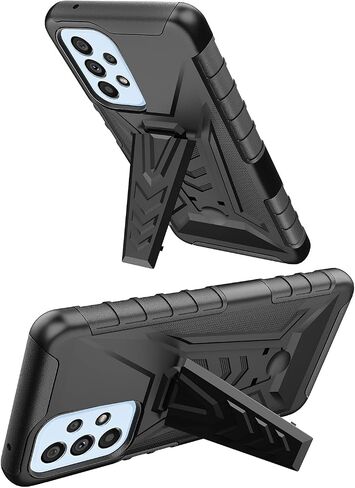 for Samsung Galaxy A53 5G (SM-A536) - Shockproof Phone Case with Belt Clip Holster - CV1 Black in Kuwait