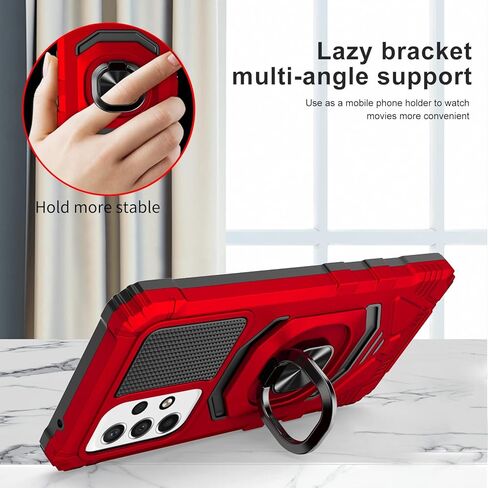 for Samsung Galaxy A53 5G (SM-A536) - Shockproof Phone Case with Belt Clip Holster - CV1 Black in Kuwait