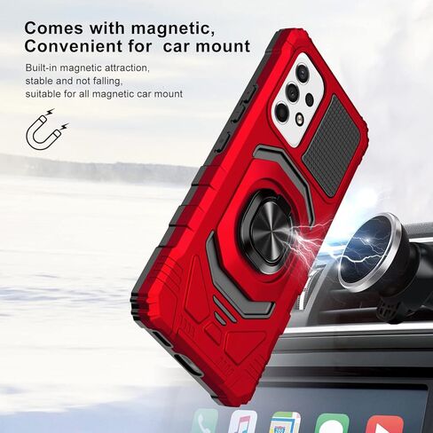 for Samsung Galaxy A53 5G (SM-A536) - Shockproof Phone Case with Belt Clip Holster - CV1 Black in Kuwait