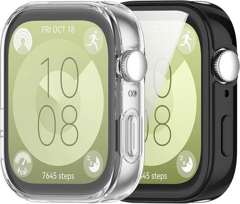 Chofit Screen Protector Intended for Huawei Watch Fit 3 Case,TPU Plated Bumper All-Around Slim Protective Cover Accessories for Huawei Watch Fit 3 (4PACKSA) in Saudi Arabia