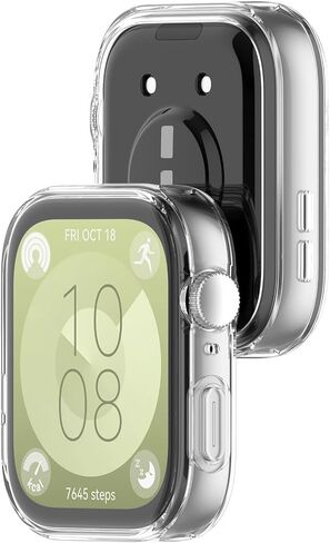 Chofit Screen Protector Intended for Huawei Watch Fit 3 Case,TPU Plated Bumper All-Around Slim Protective Cover Accessories for Huawei Watch Fit 3 (4PACKSA) in Saudi Arabia