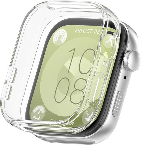 Chofit Screen Protector Intended for Huawei Watch Fit 3 Case,TPU Plated Bumper All-Around Slim Protective Cover Accessories for Huawei Watch Fit 3 (4PACKSA) in Saudi Arabia