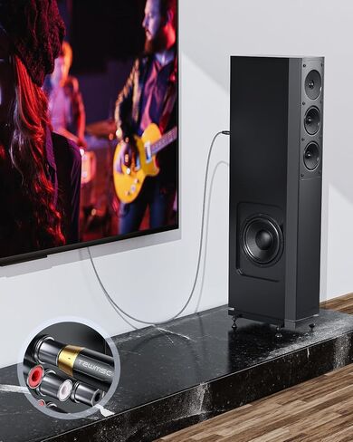 كابل مضخم الصوت بطول 6.6 أقدام، كابل مضخم صوت مزدوج محمي RCA موصل مطلي بالذهب RCA إلى كابل صوت RCA كابل مضخم صوت RCA مضفر من النايلون لمكبرات الصوت، المسرح المنزلي، أنظمة هاي فاي، مضخم الصوت in Saudi Arabia