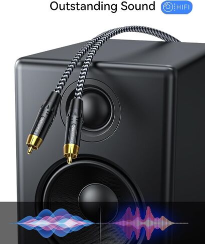 كابل مضخم الصوت بطول 6.6 أقدام، كابل مضخم صوت مزدوج محمي RCA موصل مطلي بالذهب RCA إلى كابل صوت RCA كابل مضخم صوت RCA مضفر من النايلون لمكبرات الصوت، المسرح المنزلي، أنظمة هاي فاي، مضخم الصوت in Saudi Arabia