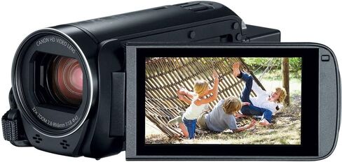 كاميرا فيديو Canon VIXIA HF R800 (أسود) (1960C002) + بطاقة ذاكرة سعة 64 جيجابايت + 2 بطارية BP727 + حقيبة + مجموعة مرشح + قارئ بطاقات + ضوء LED + عدسة مقربة + حامل ثلاثي القوائم مرن + حافظة غطاء + المزيد (متجددة) in Saudi Arabia