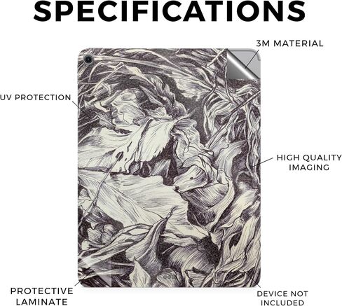 Carbon Fiber Tablet Skin Compatible with Apple iPad Air 13 (M2) 2024 - Anime Fan - Premium 3M Vinyl Protective Wrap Decal Cover - Easy to Apply | Crafted in The USA by MightySkins in Saudi Arabia