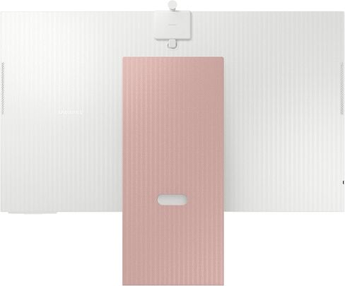 SAMSUNG 27" M80C UHD HDR Smart Computer Monitor Screen with Streaming Wireless Remote PC Access, Alexa Built-in (LS27CM80PUNXZA), Sunset Pink in Saudi Arabia