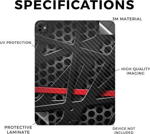 Carbon Fiber Skin Compatible with Apple iPad Pro 11 (M4) 2024 - Bananas - Premium 3M Vinyl Protective Wrap Decal Cover - Easy to Apply | Crafted in The USA by MightySkins in Saudi Arabia