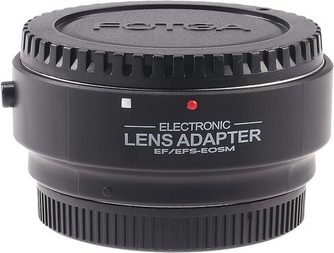 Fotga محول تركيب عدسة التركيز التلقائي الإلكتروني لعدسة Canon EOS EF EF-S إلى كاميرا EF-M Mout EOS M M2 M3 M5 M6 M10 M50 II M100 M200 in Kuwait