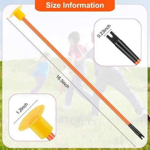 Skylety 10 Pieces Replacement Suction Cup Toy Replacement Rubber Tip for Toy (Orange) in Saudi Arabia