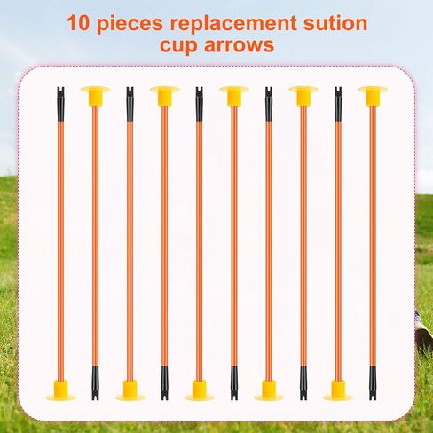 Skylety 10 Pieces Replacement Suction Cup Toy Replacement Rubber Tip for Toy (Orange) in Saudi Arabia