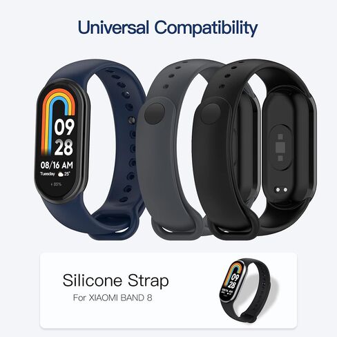 AWINNER Bands Compatible With Xiaomi Mi Band 8 Smartwatch Wristbands Replacement Band Accessaries Straps Bracelets for Mi 8 in Kuwait
