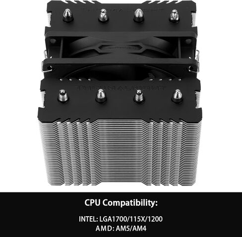 Thermalright Peerless Assassin 90 SE CPU Cooler, 4 Heat Pipes CPU Air Cooler, Dual Towers and PWM 90mm Fan, with 2200RPM Speed CPU ice Cooling,for Intel LGA 1700|1851|1150|1151|1200;AMD:AM4|AM5 in Saudi Arabia