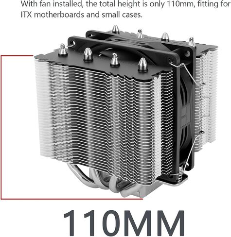 Thermalright Peerless Assassin 90 SE CPU Cooler, 4 Heat Pipes CPU Air Cooler, Dual Towers and PWM 90mm Fan, with 2200RPM Speed CPU ice Cooling,for Intel LGA 1700|1851|1150|1151|1200;AMD:AM4|AM5 in Saudi Arabia