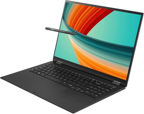 LG gram Home & Business 2-in-1 Laptop (Intel i7-1360P 12-Core, 32GB LPDDR5 5200MHz RAM, 2x1TB PCIe SSD (2TB), Intel Iris Xe, 16.0" 60 Hz Win 11 Home) with MS 365 Personal, Dockztorm Hub in Saudi Arabia