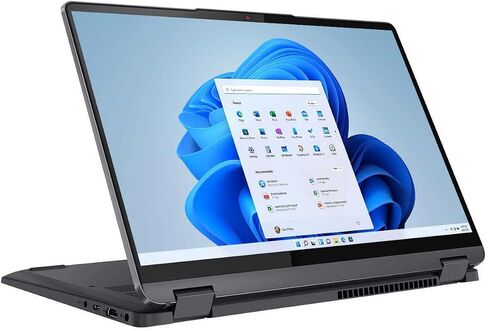 لاب توب لينوفو ايديا باد فليكس 5 2 في 1، انتل 10 كور i5-1235U، شاشة لمس 14 بوصة FHD+ IPS، رسومات Intel Iris Xe، 16 جيجا LPDDR4 4 تيرابايت SSD، لوحة مفاتيح بإضاءة خلفية، بصمة الإصبع، Thunderbolt 4، Wi-Fi 6، Win10 Home in Saudi Arabia