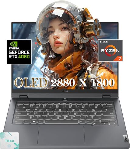 Lenovo - كمبيوتر محمول Legion Slim 5 للألعاب - شاشة OLED مقاس 14.5 بوصة (2880 × 1800) - Ryzen 7 7840HS - NVIDIA GeForce RTX 4060 8GB - win11 Home - مع لوحة ماوس (ذاكرة الوصول العشوائي 16 جيجابايت | 1 تيرابايت SSD) in Kuwait