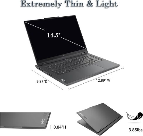 Lenovo - كمبيوتر محمول Legion Slim 5 للألعاب - شاشة OLED مقاس 14.5 بوصة (2880 × 1800) - Ryzen 7 7840HS - NVIDIA GeForce RTX 4060 8GB - win11 Home - مع لوحة ماوس (ذاكرة الوصول العشوائي 16 جيجابايت | 1 تيرابايت SSD) in Kuwait