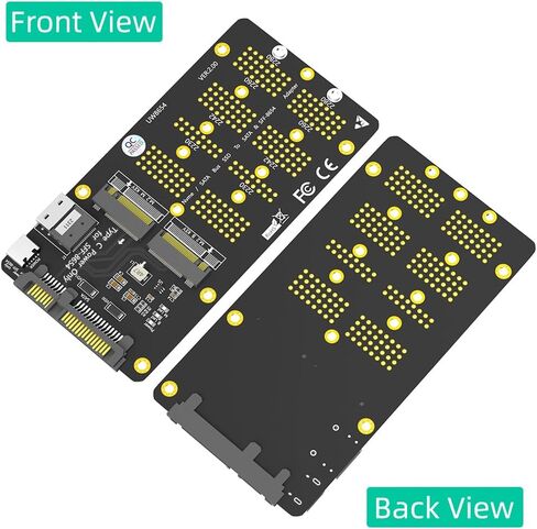 الإصدار الجديد 2 في 1 كومبو M.2(NGFF) NVMe SSD/SATA-Bus SSD إلى SFF-8654 ومحول SATA in Saudi Arabia