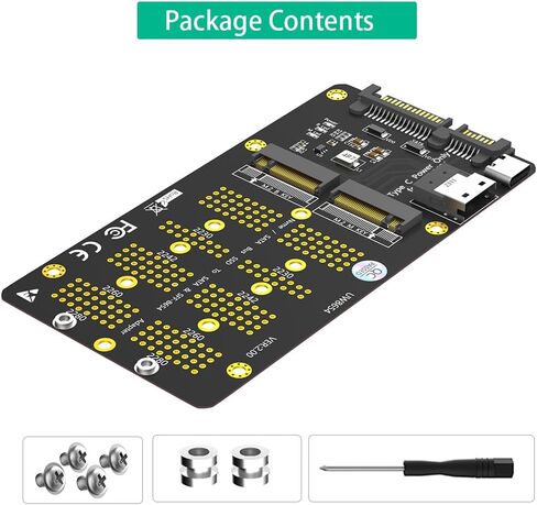 الإصدار الجديد 2 في 1 كومبو M.2(NGFF) NVMe SSD/SATA-Bus SSD إلى SFF-8654 ومحول SATA in Saudi Arabia