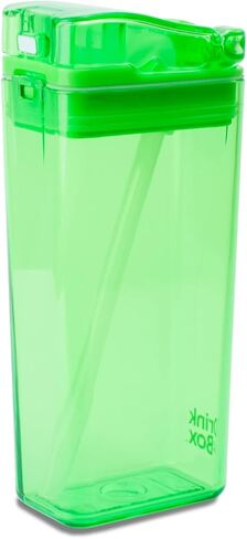 Drink in the Box Eco-Friendly Reusable Drink and Juice Box Container, 8 ounce (Blue) in Saudi Arabia