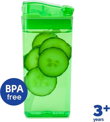 Drink in the Box Eco-Friendly Reusable Drink and Juice Box Container, 8 ounce (Blue) in Saudi Arabia