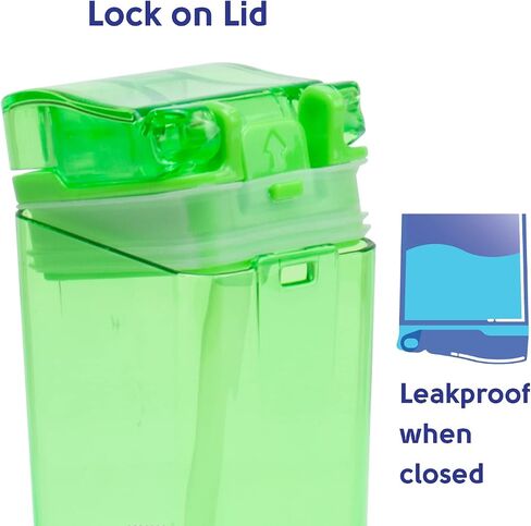 Drink in the Box Eco-Friendly Reusable Drink and Juice Box Container, 8 ounce (Blue) in Saudi Arabia