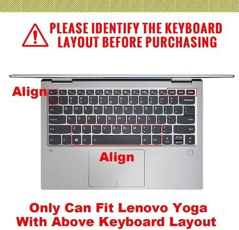 غطاء لوحة المفاتيح من السيليكون الإنجليزي لجهاز Lenovo Yoga C940 C740 14" |Yoga C930 930 920 13.9" |for Lenovo Flex 14 14" |Yoga 720 720S 730 13.3" |Yoga 730 15.6" |Yoga 720 12.5"، وردي in Kuwait